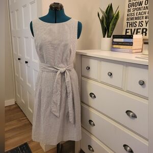 Anne Klein Striped Dress with Pockets